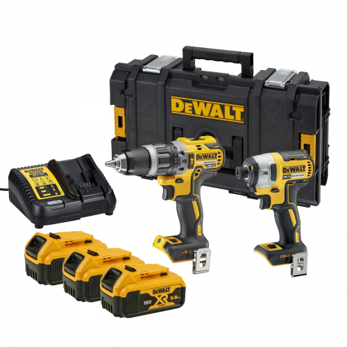 DCK268P2T DeWALT 18V suktuvų rinkinys (2 x 5.0 Ah)