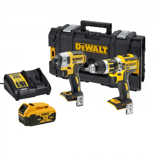 DCK266P1 DeWALT 18V smūginis suktuvas + suktuvas-gręžtuvas (1x5.0 Ah) + DOVANA!