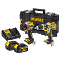 DCK296M2 DeWALT 18V kompaktiškas smūginis suktuvas + suktuvas-gręžtuvas (2x4.0 Ah) + DOVANA!