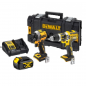 DCK296M1 DeWALT 18V kompaktiškas smūginis suktuvas + suktuvas-gręžtuvas (1x4.0 Ah) + DOVANA!