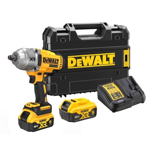 DCF900P2T DeWALT 18V smūginis veržliasukis 1/2" (2x5.0 Ah)