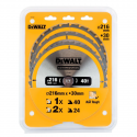 DT1962 DeWALT 216 mm pjovimo diskai medienai, 2X 24T 1X 40T