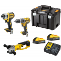 Įrankių rinkinys DeWALT DCK383P2T + DeWALT apsauginiai akiniai