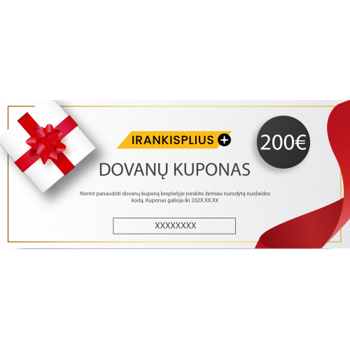 Irankisplius.lt 50€ vertės dovanų kuponas!