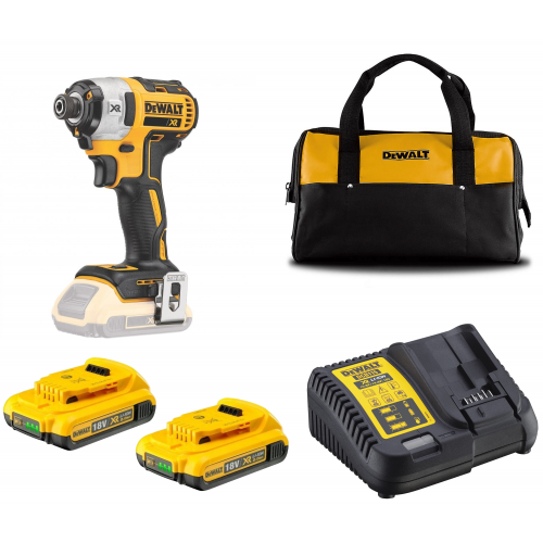 DCF887D2C DeWALT 18V smūginis suktuvas (2x2.0 Ah)