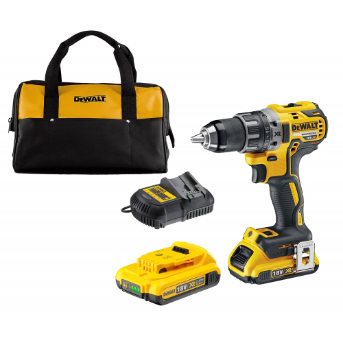 DCD791D2C DeWALT 18V suktuvas – gręžtuvas (2x2.0 Ah)