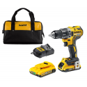 DCD791D2C DeWALT 18V suktuvas – gręžtuvas (2x2.0 Ah)