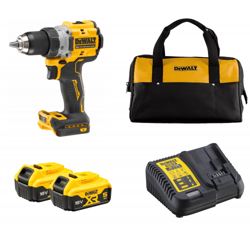 DCD800P2T DeWALT 18V suktuvas-gręžtuvas (2x5.0 Ah)