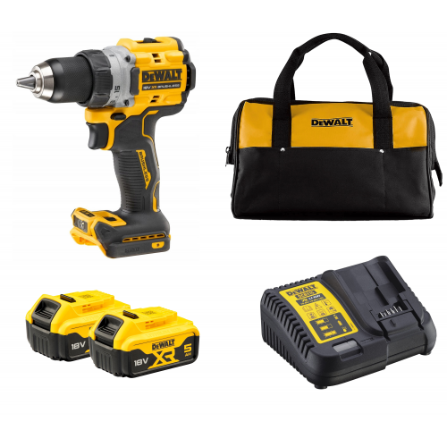 DCD805E2T DeWALT 18V suktuvas-smūginis gręžtuvas (2x1.7 Ah)