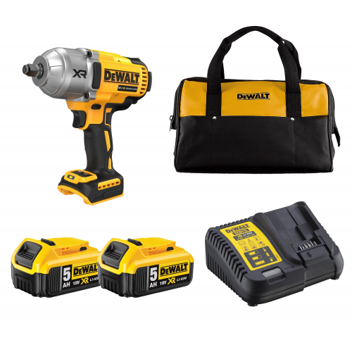 DCF900N DeWALT 18V smūginis veržliasukis 1/2"