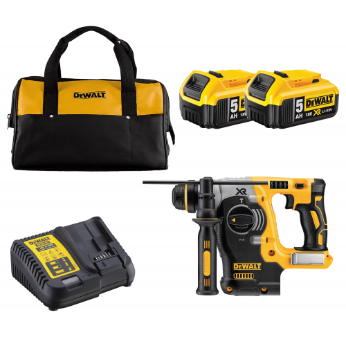 DCH273P2C DeWALT 18V SDS-Plus perforatorius (2x5.0 Ah)