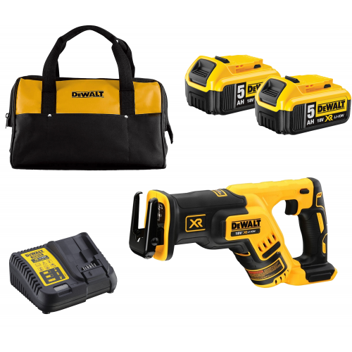 DCS367P2C DeWALT 18V tiesinis pjūklas (2x5.0 Ah)