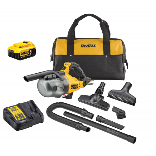 DCV501LP1 DeWALT 18V rankinis siurblys (1x5.0 Ah)