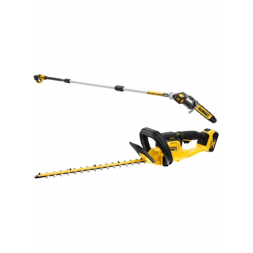 DCMPSH56KIT DeWALT 18V aukštapjovės ir gyvatvorės žirklių rinkinys