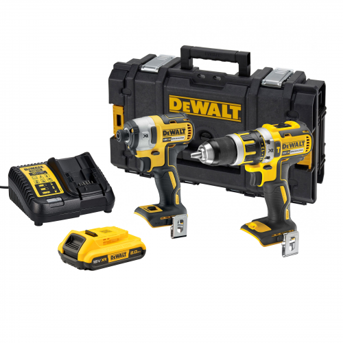 DCK266D1 DeWALT 18V smūginis suktuvas + suktuvas-gręžtuvas (1x2.0 Ah) + DOVANA!