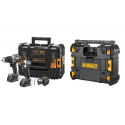 DCK200ME2GT DeWALT McLaren Edition 18V smūginis suktuvas + suktuvas-gręžtuvas (2x1.7 Ah)  + DWST1-81079 TSTAK radijo imtuvas