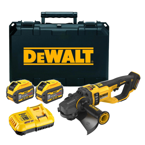 DCG460N DeWALT FLEXVOLT 54V kampinis šlifuoklis 230mm