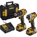 DeWALT DCK2061D2T 18 V smūginių suktuvų rinkinys