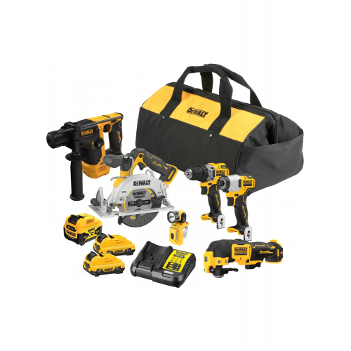 DCK611P1D2 DeWALT įrankių rinkinys (1x5.0 Ah) (2x2.0 Ah)