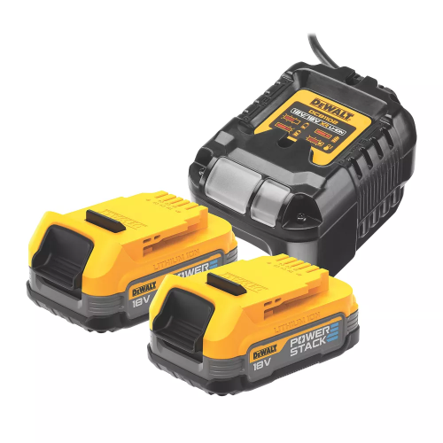 DCB1102E2 DeWALT įkroviklio ir akumuliatorių rinkinys (2x1.7 Ah)