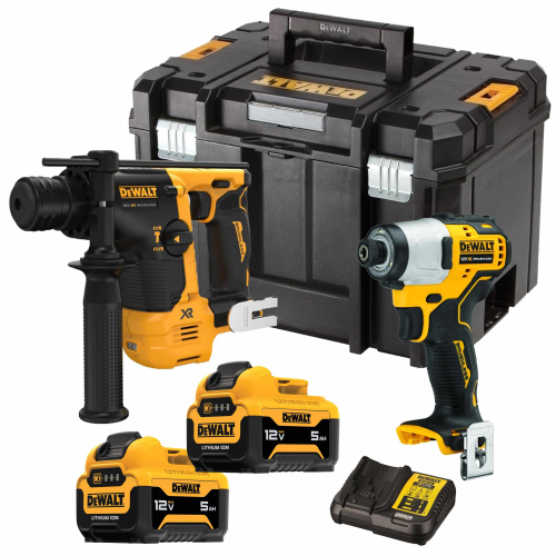 DCK2104P2T DeWALT 18V įrankių rinkinys (2x5.0 Ah)