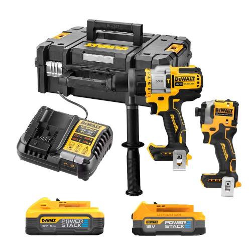 DCK2052H1E1 DeWALT smūginio suktuvo ir smūginio gręžtuvo rinkinys (1x1.7 Ah) (1x5.0 Ah)