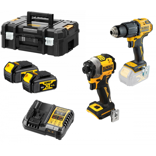 DCDF708P2 DeWALT 18V gręžtuvo - suktuvo ir smūginio suktuvo rinkinys (2x5.0 Ah)