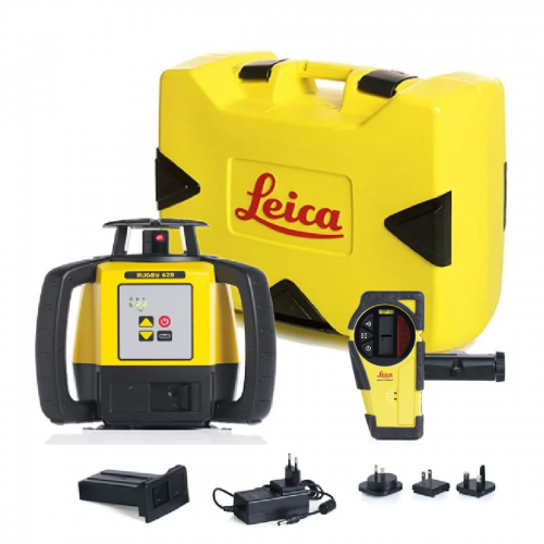 Leica Rugby 620 lazerinis nivelyras su Basic Rod Eye detektoriumi, Li-ion