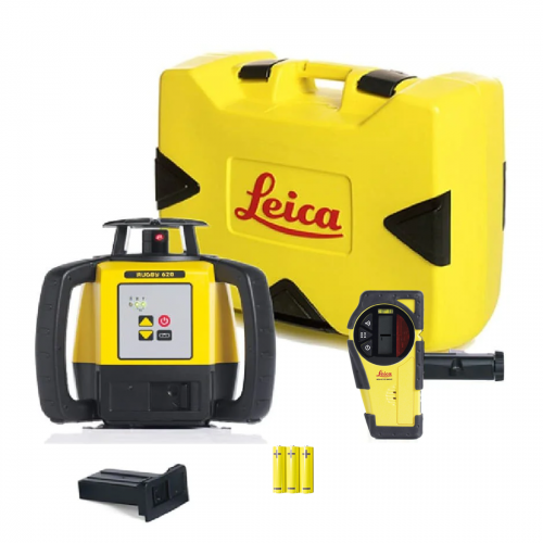 Leica Rugby 620 lazerinis nivelyras su Basic Rod Eye detektoriumi, Alkaline