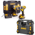 DCK266P2T + DWST1-81079 DeWALT 18V smūginis suktuvas + suktuvas-gręžtuvas + DWST1-81079 DeWALT TSTAK radijo imtuvas (2x5.0 Ah)