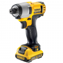 DCF815D2 + DCE089GNT DeWALT 12V kompaktiškas smūginis suktuvas + DCE089GNT DeWALT kryžminių linijų lazeris (2x2.0 Ah)