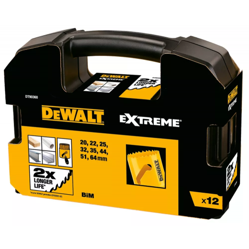 DT90360 DeWALT gręžimo karūnos 12 vnt.