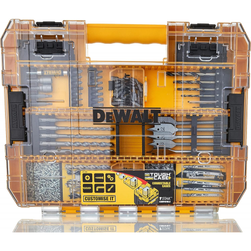 DT70767 DeWALT DeWALT sukimo, gręžimo, pjovimo priedų rinkinys 80 vnt.