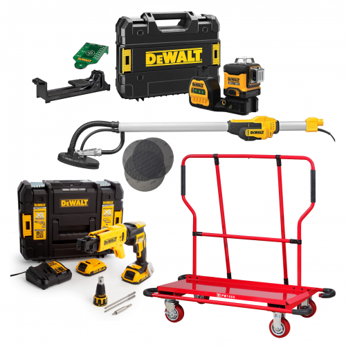 DHG4 DeWALT x Holzmann gipsininko rinkinys (2x2.0 Ah)