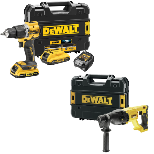 DCD100YNT DeWALT 18V XR suktuvas – smūginis gręžtuvas