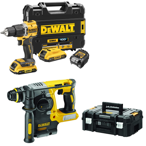 DCD100YNT DeWALT 18V XR suktuvas – smūginis gręžtuvas