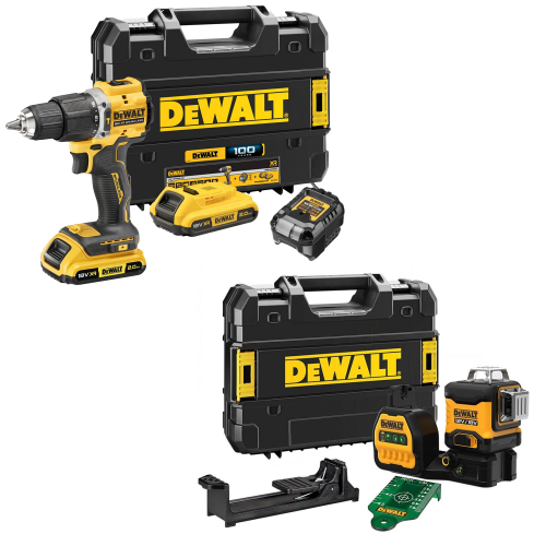 DCD100YNT DeWALT 18V XR suktuvas – smūginis gręžtuvas
