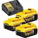 DCB115P3 DeWALT 18V baterijų ir kroviklio rinkinys (3x5.0 Ah)