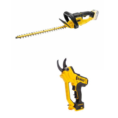DCMPP568N DeWALT 18V akumuliatorinis sekatorius + DCM563PB 18V gyvatvorių žirklės