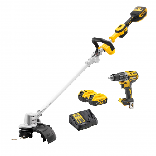 DCMST561DCD DeWALT 18V sulankstomas trimeris + suktuvas-gręžtuvas (2x5.0 Ah)