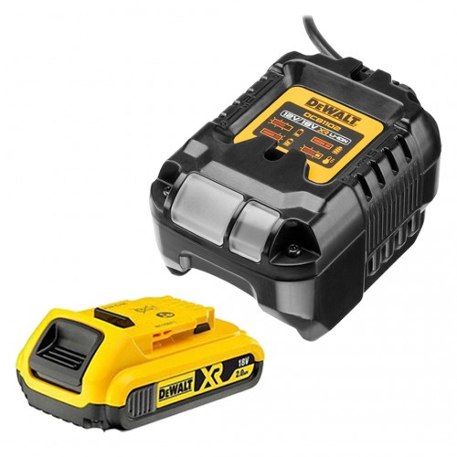 DCB1102D1 DeWALT 18V akumuliatorių ir kroviklio rinkinys (1x2.0 Ah)