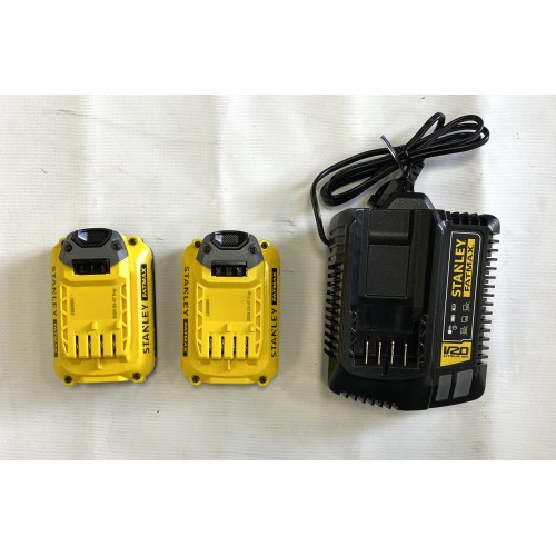 SFMCB12D2 Stanley FATMAX V20 kroviklio ir akumuliatorių rinkinys (2x2.0 Ah)