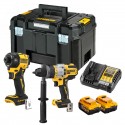 DCK2204P2T DeWALT suktuvo – smūginio gręžtuvo ir hidraulinio smūginio suktuvo rinkinys (2x5.0 Ah)
