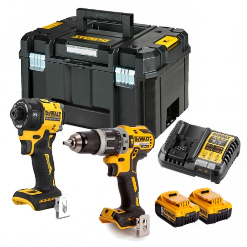DCK2206P2T DeWALT suktuvo – smūginio gręžtuvo ir hidraulinio smūginio suktuvo rinkinys (2x5.0 Ah)