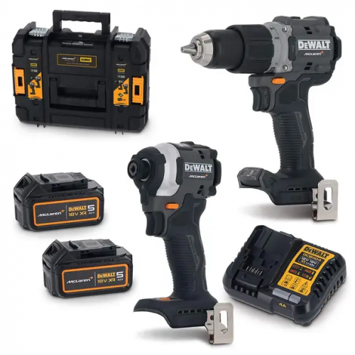 DCK200MP2T DeWALT McLaren Edition 18V suktuvų rinkinys (2x5.0 Ah)