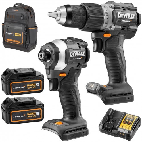 DCK200MP2C DeWALT McLaren Edition 18V suktuvų rinkinys (2x5.0 Ah)