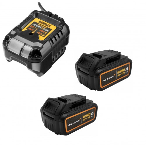 DCB1102MM2 DeWALT McLaren Edition 18V akumuliatorių ir kroviklio rinkinys (2x4.0 Ah)