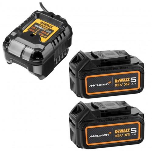DCB1102MP2 DeWALT McLaren Edition 18V akumuliatorių ir kroviklio rinkinys (2x5.0 Ah)