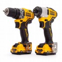 DCK2110L2T DeWALT 12V suktuvų rinkinys (2x3.0 Ah)