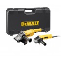 DWE494TWIN DeWALT kampinių šlifuoklių rinkinys (125+230 mm)